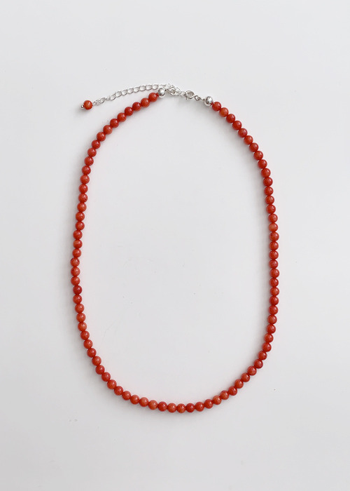 CORAL BEADS NECKLACE