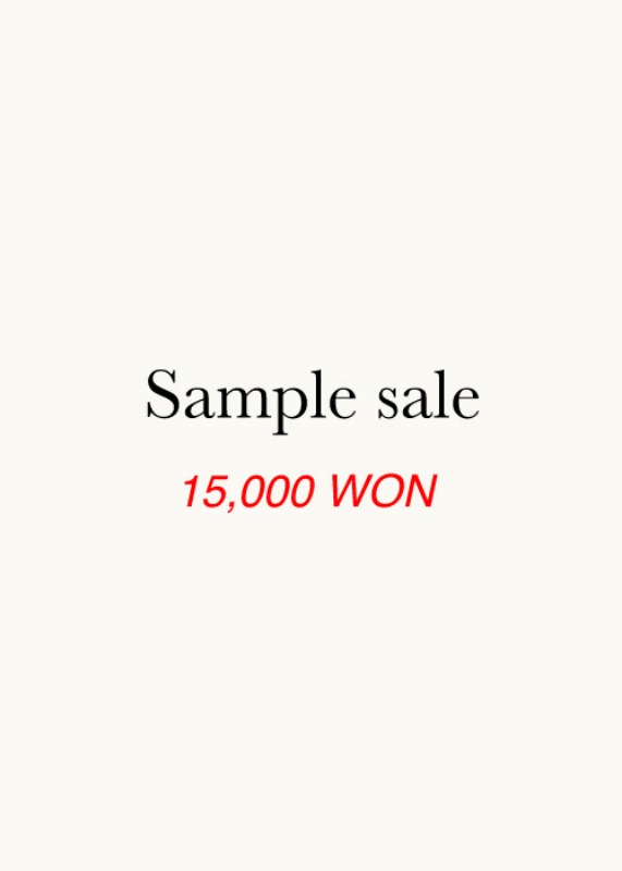 [SAMPLE SALE] 15,000 WON