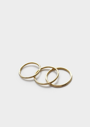Silver essential thin ring