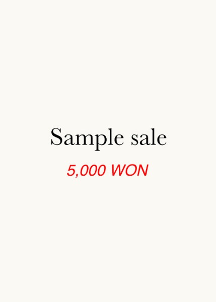 [SAMPLE SALE] 5,000 WON